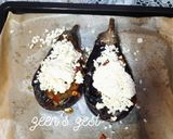A picture of step 7 of Imam Bayildi or Turkish stuffed Eggplants with Cheese.