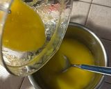 A picture of step 5 of Mango and Lime Panna Cotta 🥭 🍋‍🟩.