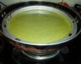 A picture of step 3 of Moringa powder dhokla.