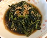 簡易蝦醬空心菜的食譜步驟1照片