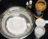 A picture of step 1 of Tricolour burfi.