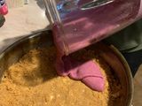 Pie de frambuesa sin horno