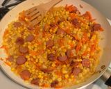 A picture of step 1 of Corndog Pie.