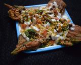 A picture of step 2 of Crispy Palak Patti Chaat.