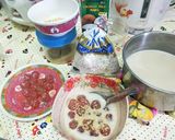 รูปขั้นตอนการทำที่ 2 ของ สาคูบัวลอยทับทิม