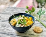 Hình bước làm 4 của món Canh Bí Đỏ Xương Heo Hầm Đậu Ngự