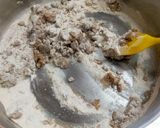 A picture of step 1 of Chestnut Flour Halwa (Singhade ke aate ka halwa).
