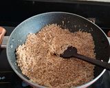 A picture of step 1 of Puffed Amaranth Halwa.