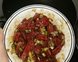 Foto del paso 2 de la receta: Lomo salteado con vegetales y papas con mayonesa