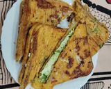 A picture of step 11 of Paneer Besan Toast.