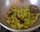A picture of step 2 of Matar Dal Cucumber Curry.