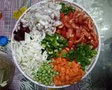A picture of step 2 of Veg beetroot pulao.