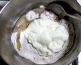 A picture of step 3 of Coffee Flavoured Eggless Semolina Cake.