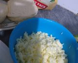 A picture of step 2 of Pizza pockets.