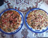 عکس مرحله 5 از دستور پیتزا گوشت و مرغ🍕