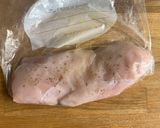A picture of step 1 of Diet recipe - Chicken breast fillets - batch cooking used Sous vide.