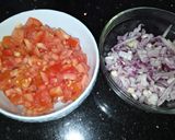 A picture of step 1 of Tomato Masala Macaroni.