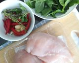 รูปขั้นตอนการทำที่ 1 ของ (คลีน)ผัดกะเพราอกไก่