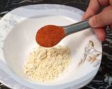 A picture of step 3 of Red Bean Curry (oil free).