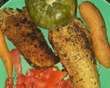 Foto del paso 7 de la receta: Milanesas de berenjenas con puré y tomates