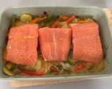 Foto del paso 6 de la receta: Salmón al horno a la naranja con verduras