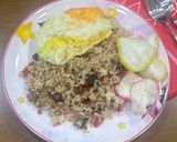 Foto langkah ke 3 dari resep Nasi Goreng Tempe Hati Ampela.