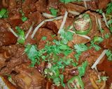 A picture of step 3 of Bhona spicy masala beef.