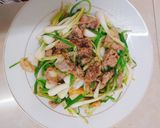 Hình bước làm 3 của món Thịt bò xào kiệu
