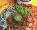 A picture of step 3 of Turai ke sabzi.