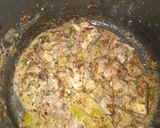A picture of step 4 of Mutton Pulao.