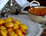 A picture of step 3 of Paniyaram,appe, guntapunugulu or Spicy Dumplings.