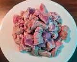 รูปขั้นตอนการทำที่ 1 ของ แกงเขียวหวานหมูผัดแห้ง..🐷🌶
