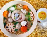 Hình bước làm 3 của món Bún giò heo thập cẩm