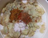 A picture of step 1 of Red poha-Sweet potato cutlet.