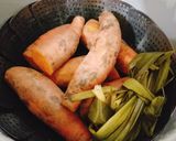 Hình bước làm 3 của món Khoai lang hấp
