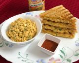 A picture of step 7 of Tandoori Mayo Paneer Grilled Sandwich.