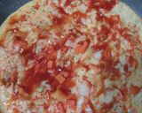 Foto langkah ke 4 dari resep Pizza telur veggie.
