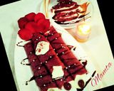 A picture of step 9 of Red Velvet Crepes.