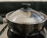 A picture of step 7 of Bread Lasagna in pan.