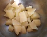 A picture of step 1 of Bondi chaat.