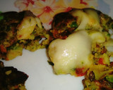 Foto del paso 2 de la receta: Tortitas de zapallitos, con verduras, avena y semillas 👌😊💜