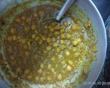 A picture of step 2 of Chole palak biriyani.