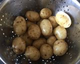 A picture of step 1 of German Kartoffelsalat (German potato salad).