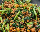 Foto langkah ke 6 dari resep Tumis Kangkung Tempe.