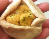 A picture of step 3 of Sattu ki Poori.