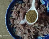 A picture of step 2 of Turkish adana kabab 😍🇹🇷.