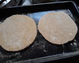A picture of step 10 of Pita Bread Chick Pea Kidney bean filling with Tzatziki sauce.