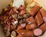 A picture of step 8 of Cabbage with Sausages (Choucroute Garnie or Sauerkraut with Sausages).