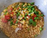 A picture of step 2 of Masala Maggie With Egg Poach.