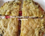 Foto del paso 12 de la receta: Pizza extrafina con queso y verduras